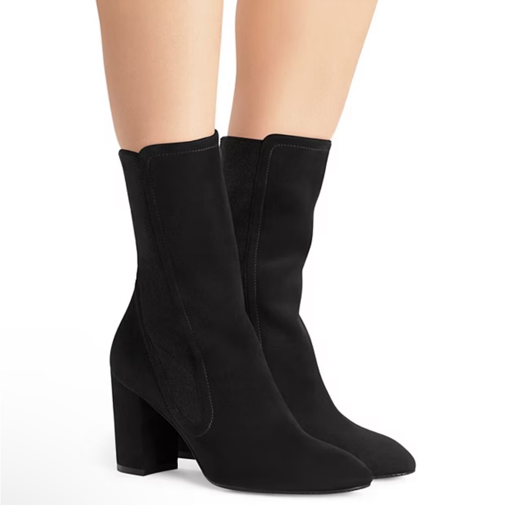 Stuart Weitzman FIFER 80 Boots Black Suede